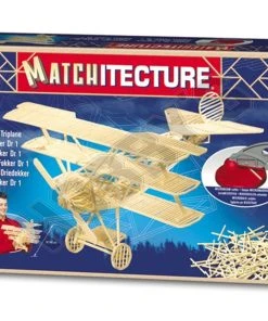 Matchitecture Fokker DR1 Matchstick Model
