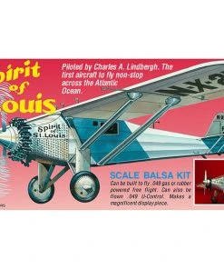 Guillow 1/16 Spirit Of St. Louis Balsa Model Kit