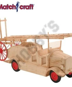 Matchcraft Fire Engine With Ladder Matchstick Model