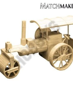 Matchmaker Steam Roller Matchstick Model