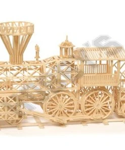 Matchitecture Gold Rush Train Matchstick Model
