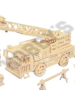 Matchitecture Fire Engine Matchstick Model