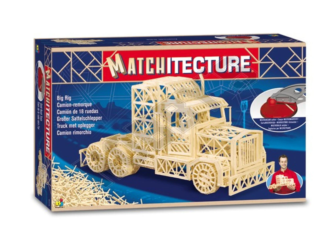 Matchitecture Trailer Truck Matchstick Model 2 Matchitecture Trailer Truck Matchstick Model - Image 2