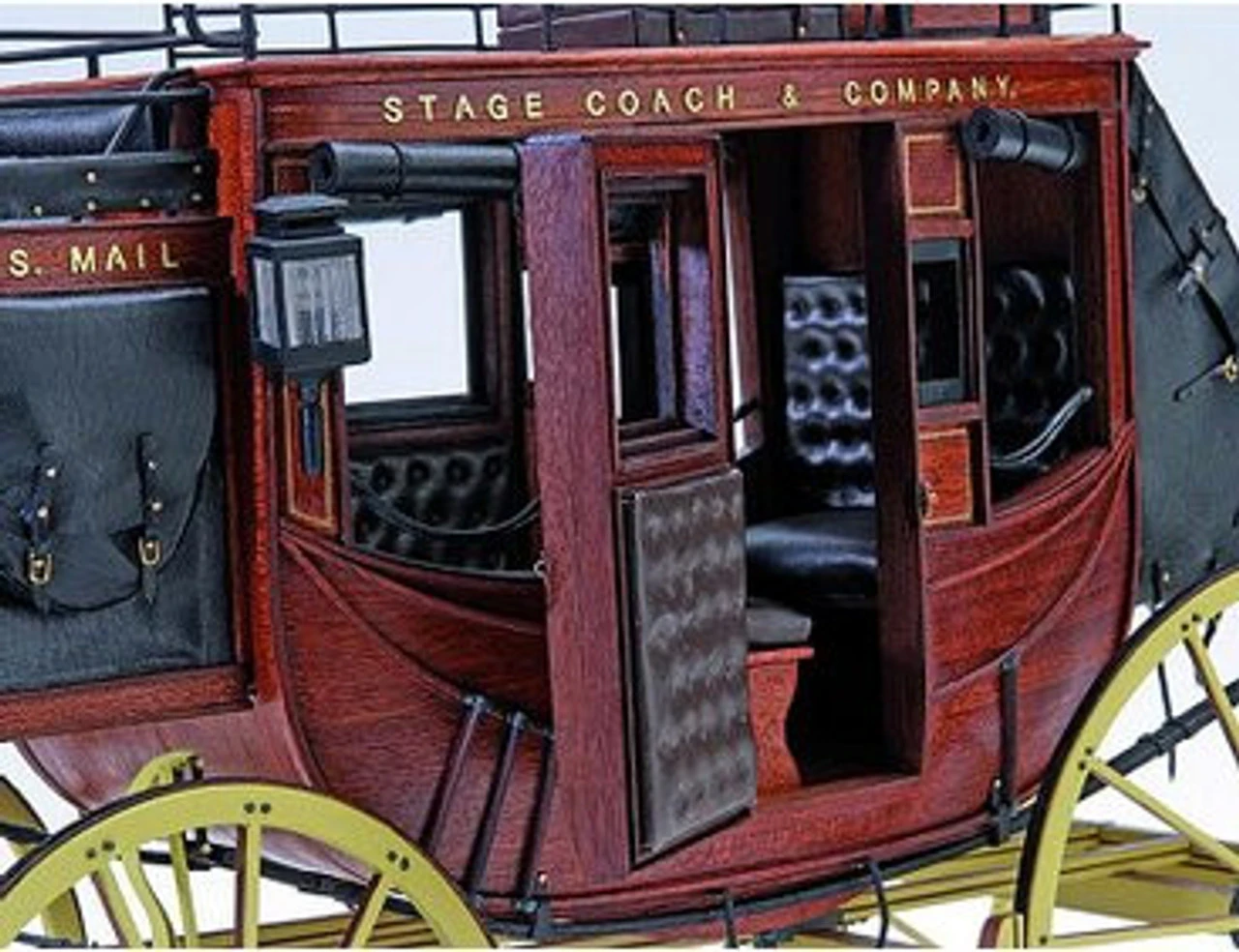Artesania Latina 1/10 US Stage Coach 1848 Wooden Model Kit 2 Artesania Latina 1/10 US Stage Coach 1848 Wooden Model Kit - Image 2