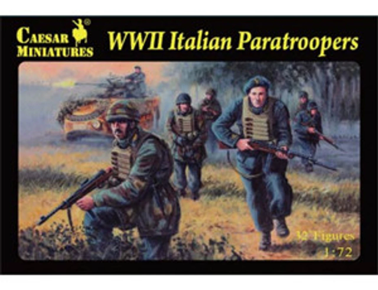 Caesar Miniatures 1/72 WWII Italian Paratroopers Model Figures 1 Caesar Miniatures 1/72 WWII Italian Paratroopers Model Figures