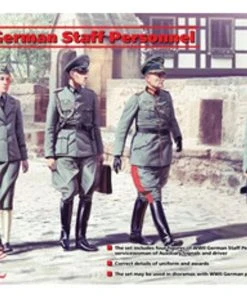 ICM 1/35 German Staff Personnel Model Figures