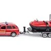 Siku 1/50 Car With Trailer And Hovercraft
