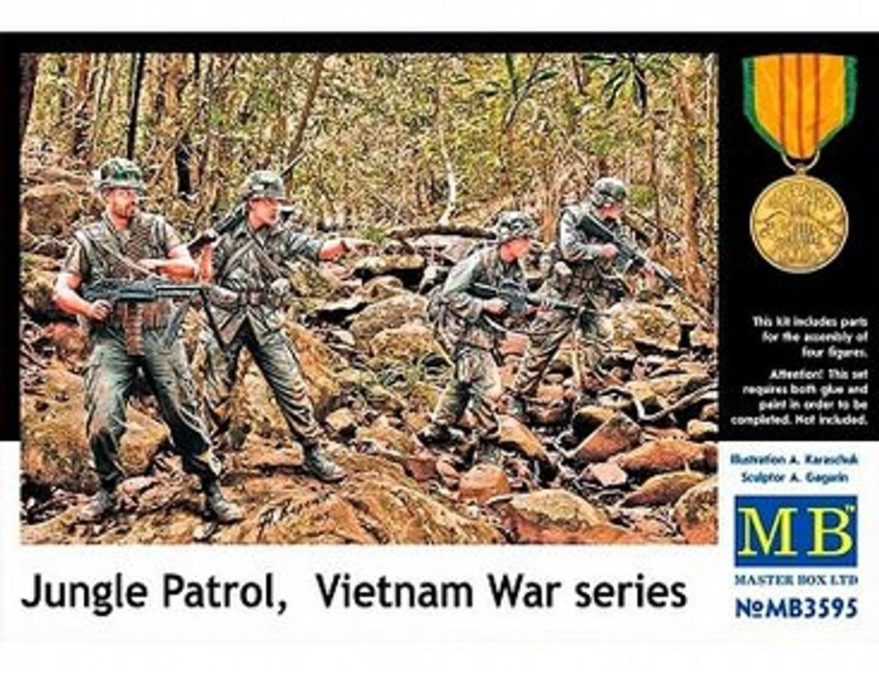 Master Box 1/35 US Jungle Patrol Vietnam War 1 Master Box 1/35 US Jungle Patrol Vietnam War