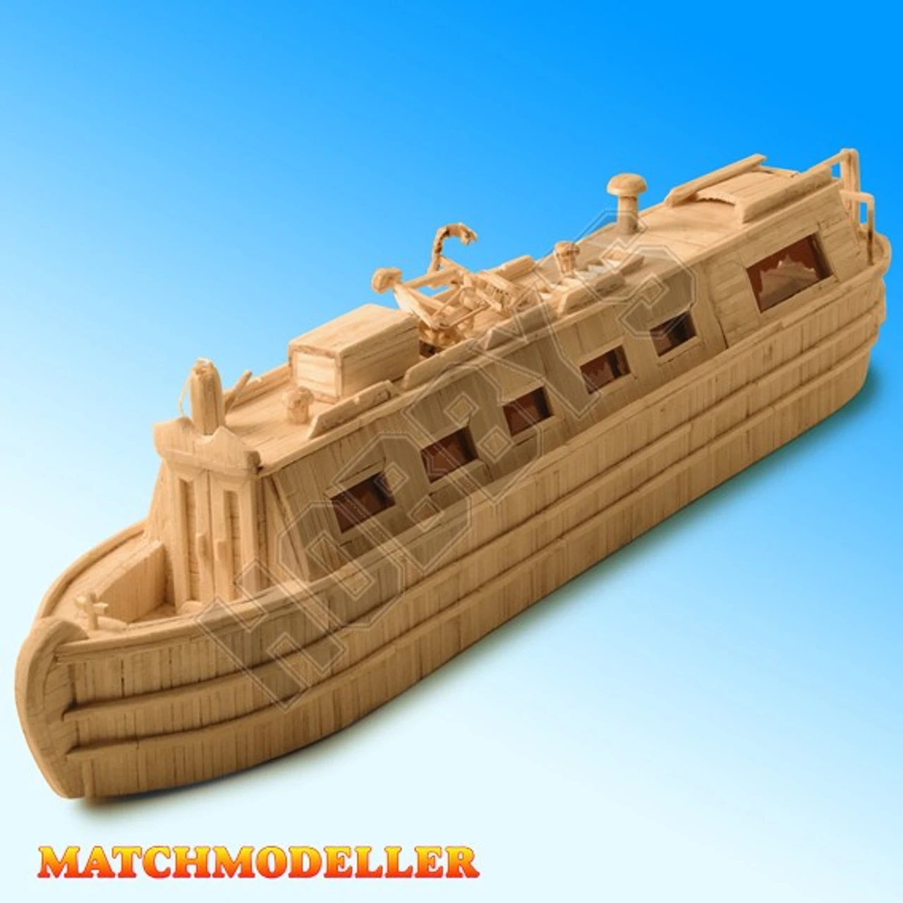 Matchmaker Canal Narrow Boat Matchstick Model 2 Matchmaker Canal Narrow Boat Matchstick Model - Image 2