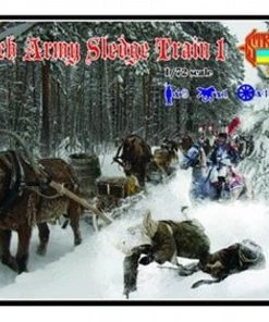 Strelets 1/72 French Army Sledge Train 1