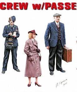 MiniArt 1/35 Tram Crew & Passengers Model Figures