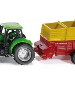 Siku 1/87 Deutz With Pottinger Loader Wagon Diecast Model