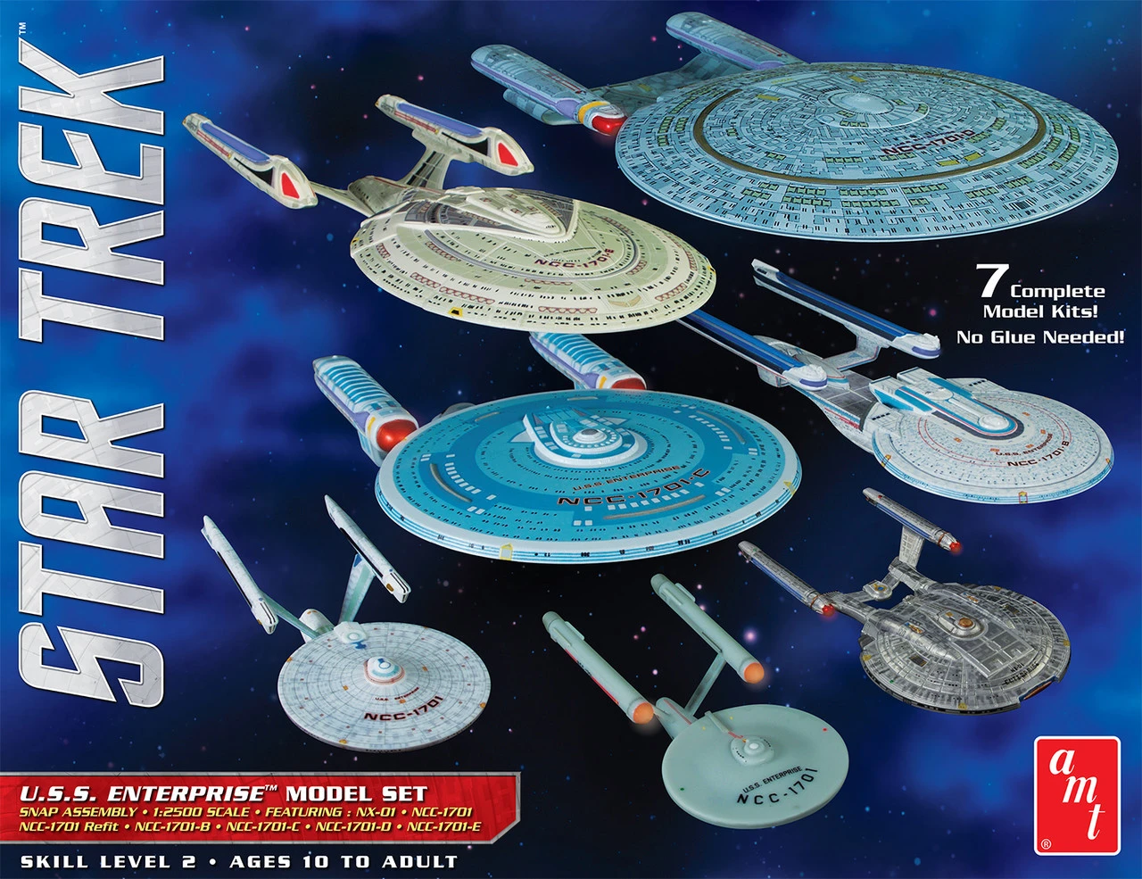 AMT Models 1/2500 Star Trek USS Enterprise Box Set 1 AMT Models 1/2500 Star Trek USS Enterprise Box Set