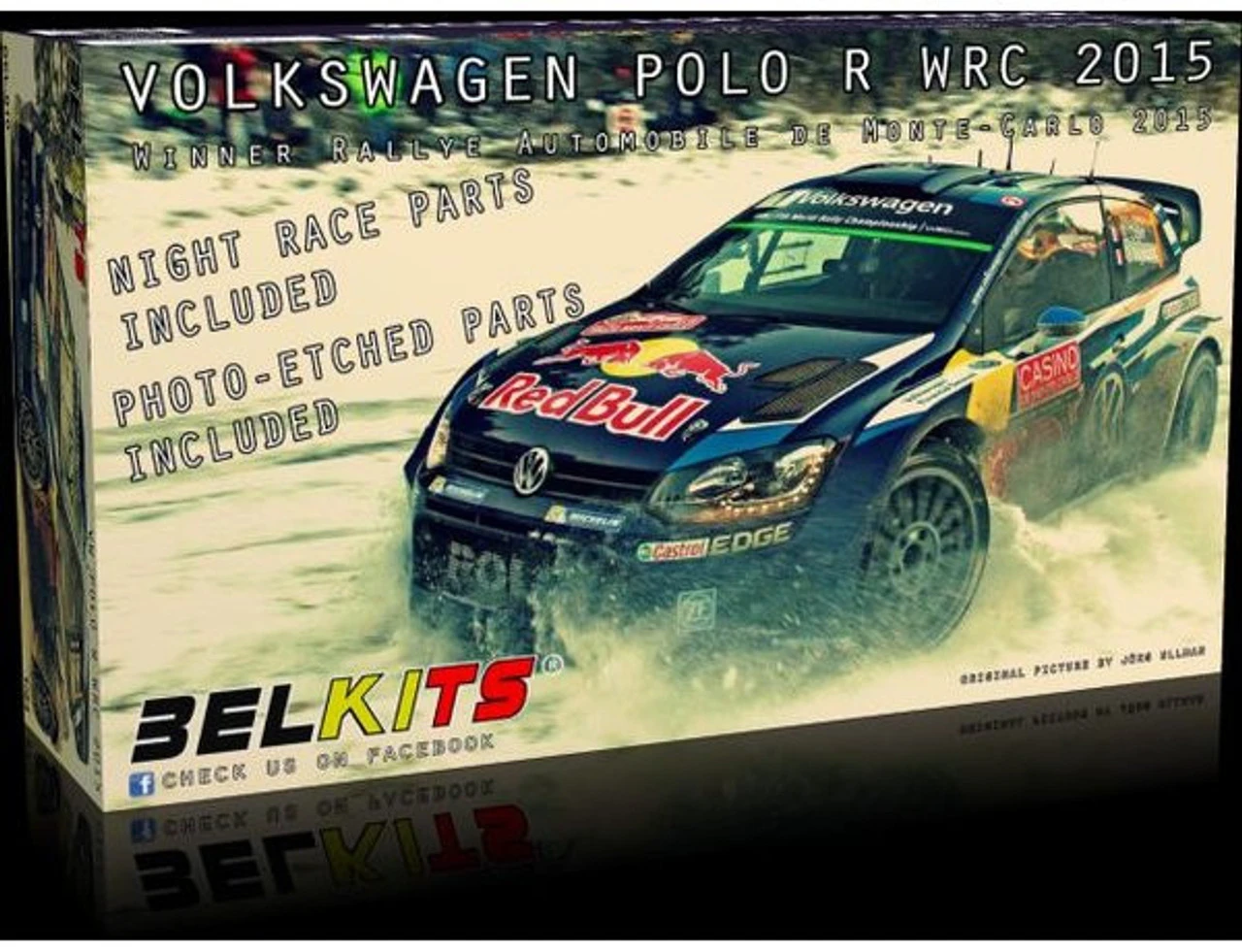 Belkits 1/24 VW Polo R Red Bull WRC 2015 Model Kit 2 Belkits 1/24 VW Polo R Red Bull WRC 2015 Model Kit - Image 2