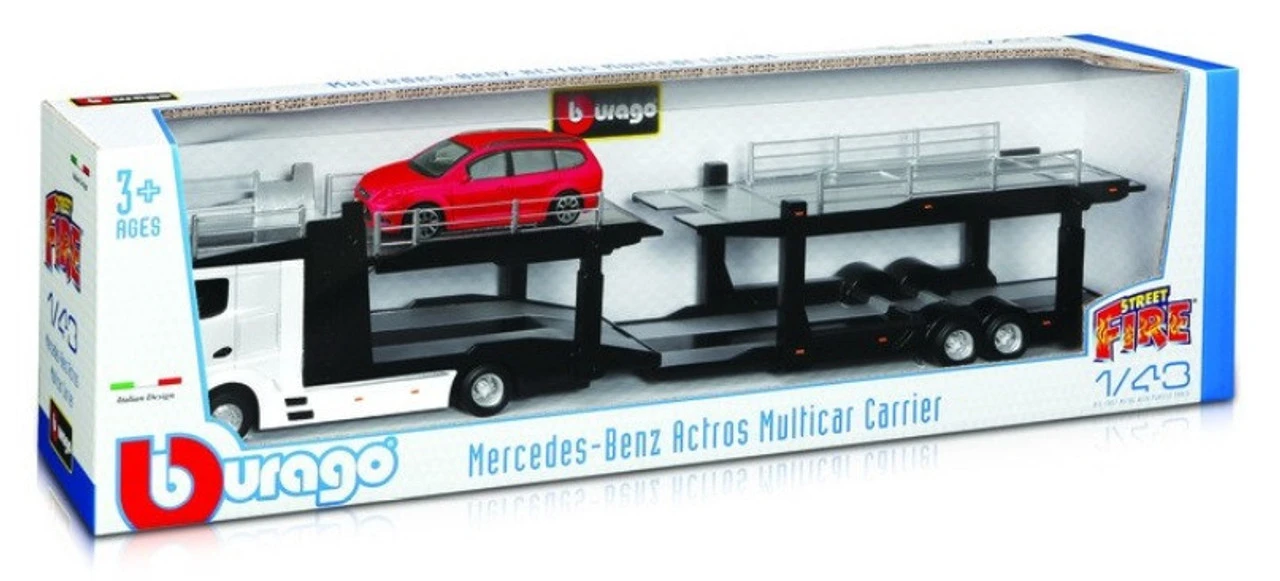 Burago 1/43 Mercedes Benz Multicarrier Diecast Model 1 Burago 1/43 Mercedes Benz Multicarrier Diecast Model