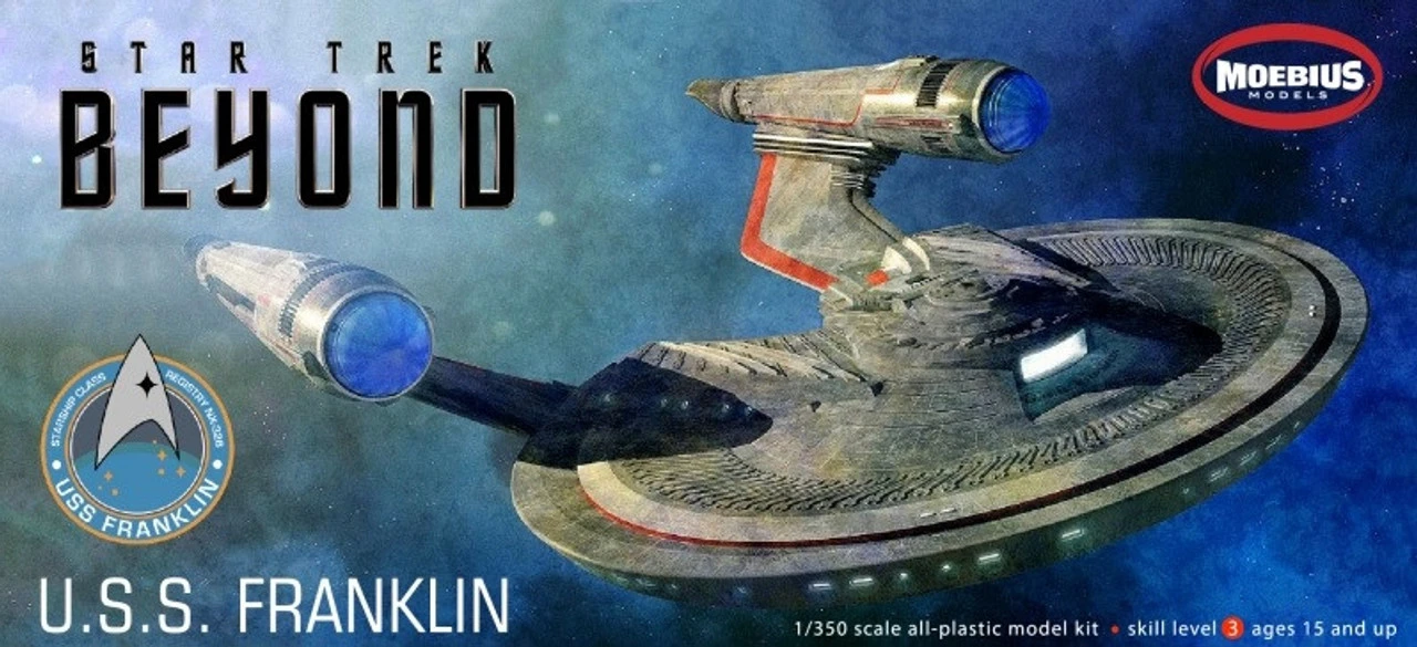 Moebius Models 1/350 Star Trek Beyond USS Franklin Kit 1 Moebius Models 1/350 Star Trek Beyond USS Franklin Kit
