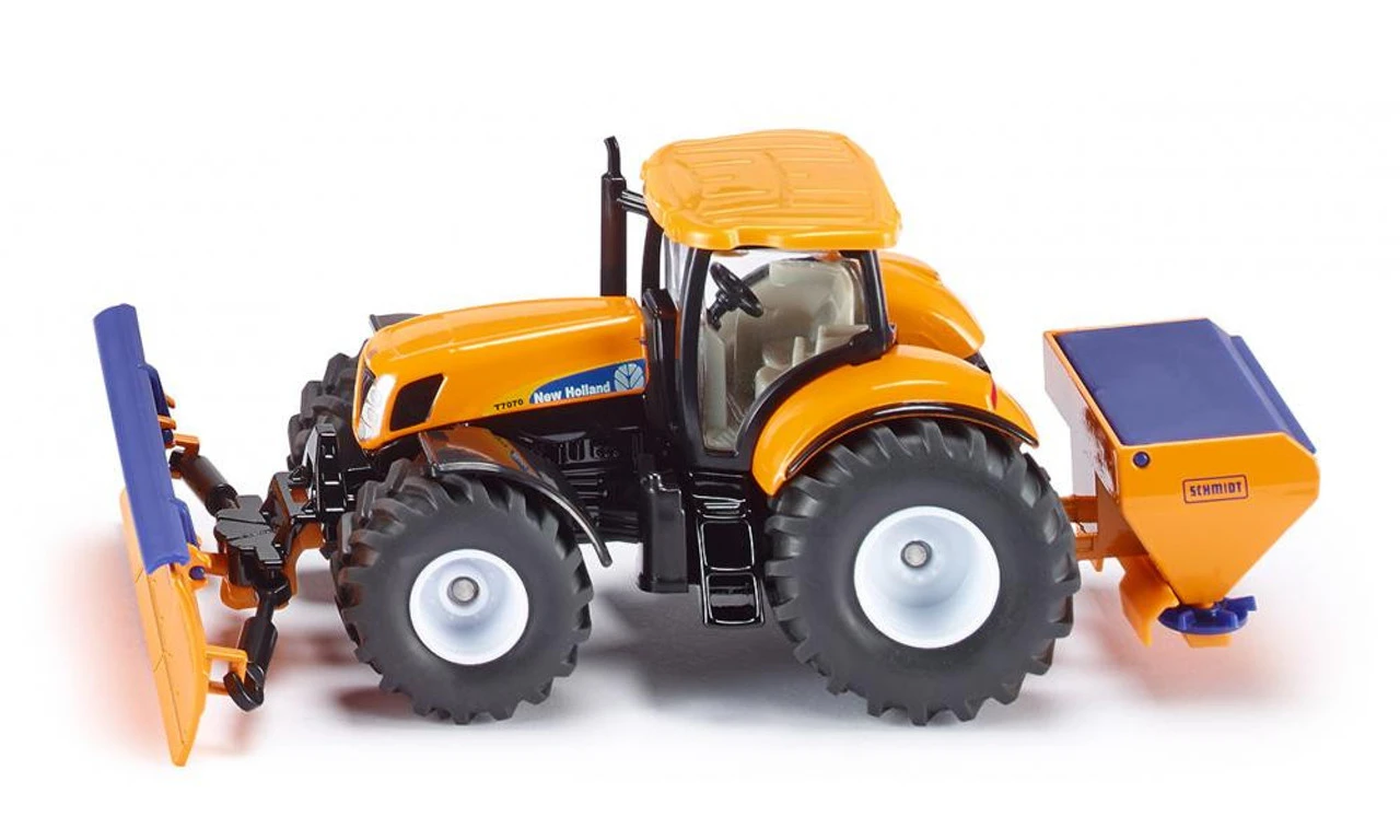 Siku 1/50 New Holland With Snow Plough 1 Siku 1/50 New Holland With Snow Plough