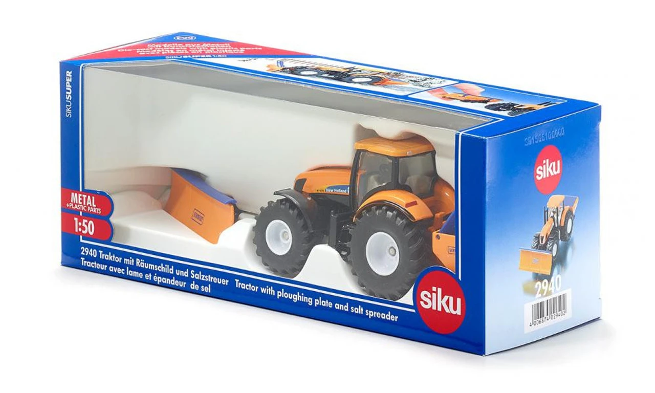 Siku 1/50 New Holland With Snow Plough 2 Siku 1/50 New Holland With Snow Plough - Image 2