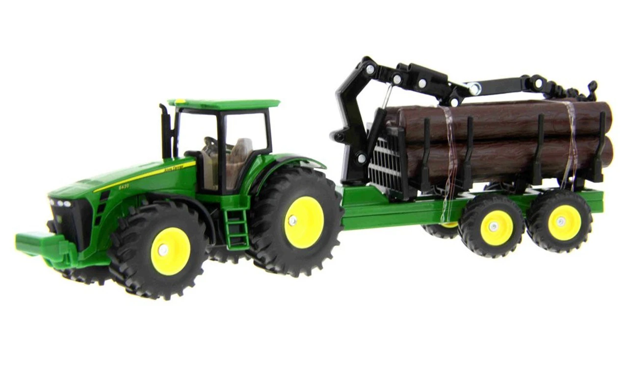 Siku 1/50 John Deere With Forestry Trailer 1 Siku 1/50 John Deere With Forestry Trailer