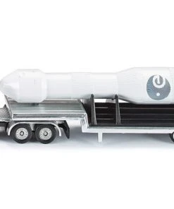 Siku Low Loader With Rocket Diecast Model