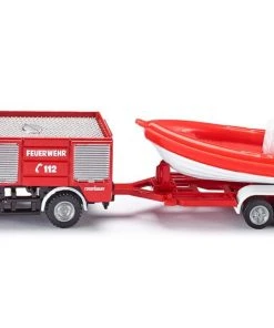 Siku Unimog Fire Engine With Boat