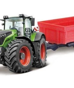 Burago Fendt 1000 Vario With Tipping Trailer Diecast Model