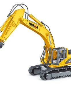 HuiNa 1/50 Drill Excavator Static Diecast Model