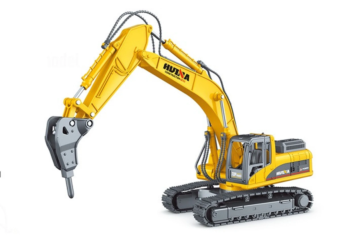 HuiNa 1/50 Drill Excavator Static Diecast Model 1 HuiNa 1/50 Drill Excavator Static Diecast Model