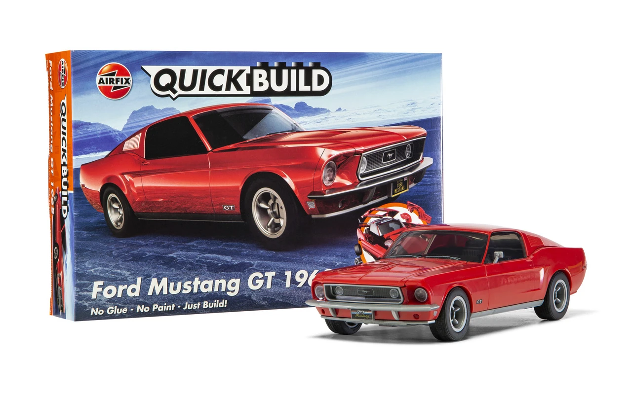 Airfix Quick Build Ford Mustang GT 1968 1 Airfix Quick Build Ford Mustang GT 1968