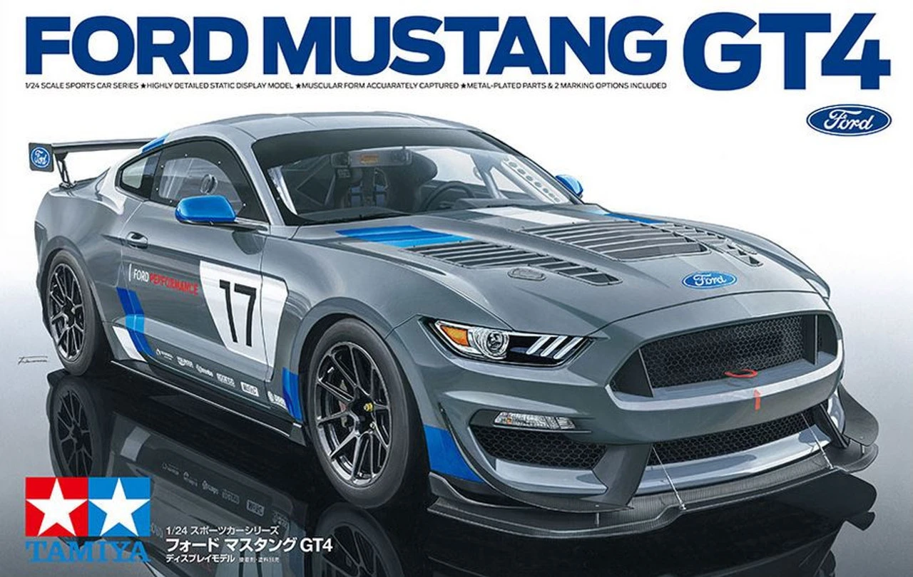 Tamiya 1/24 Ford Mustang GT4 Model Kit 1 Tamiya 1/24 Ford Mustang GT4 Model Kit