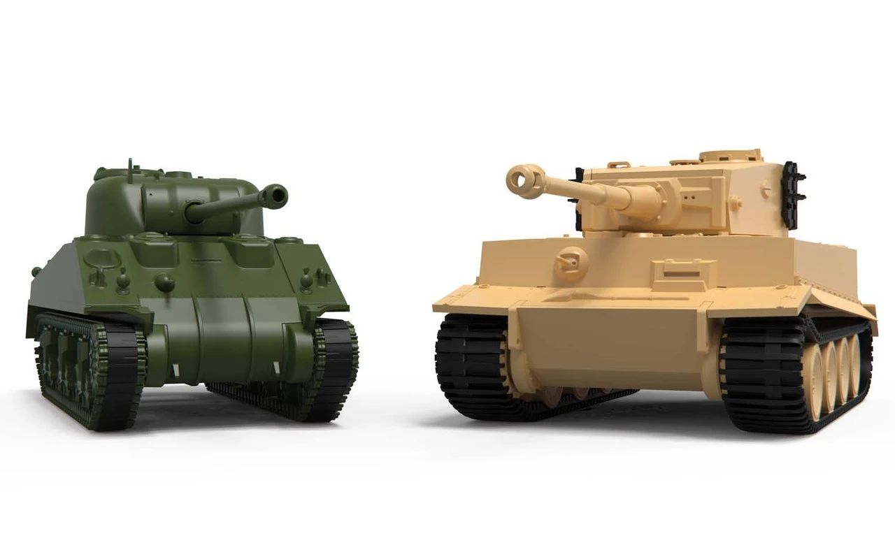 Airfix 1/72 Classic Conflict Tiger I Vs Sherman Firefly Gift Set 2 Airfix 1/72 Classic Conflict Tiger I Vs Sherman Firefly Gift Set - Image 2