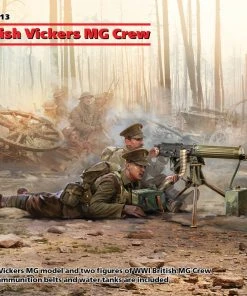 ICM 1/35 WWI British Vickers MG & Crew Model Kit