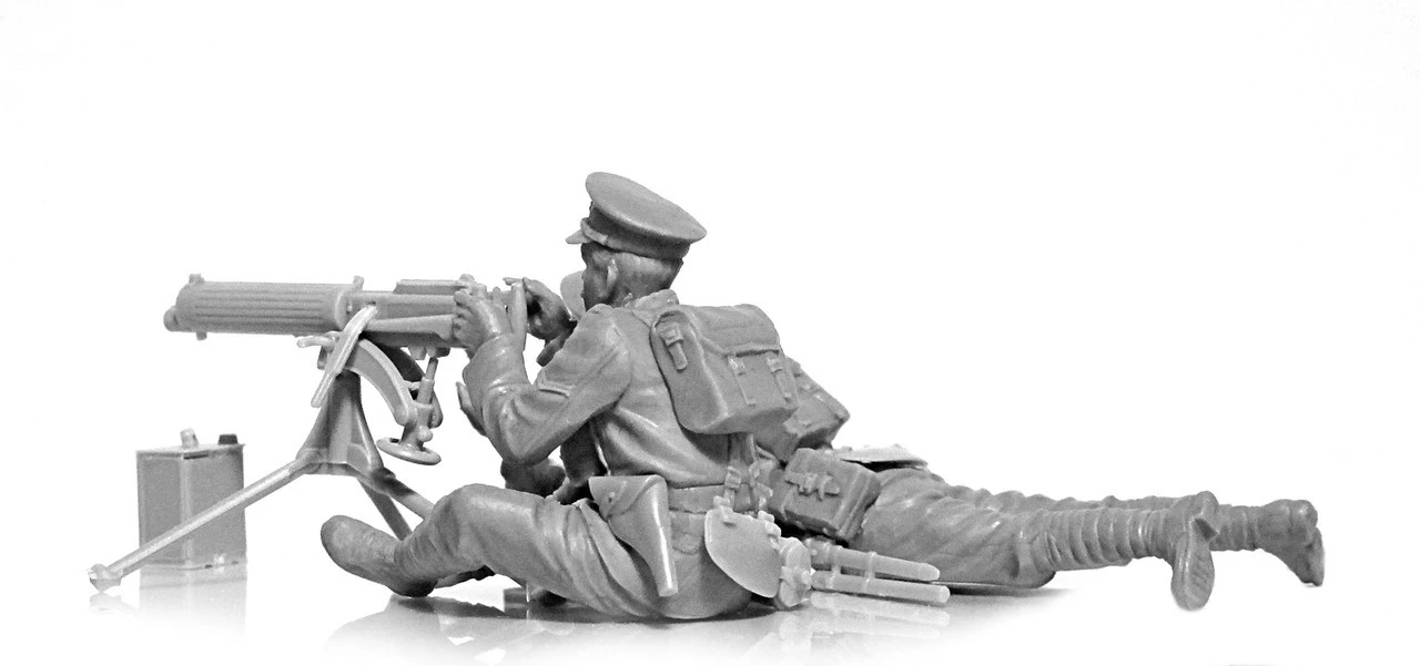 ICM 1/35 WWI British Vickers MG & Crew Model Kit 2 ICM 1/35 WWI British Vickers MG & Crew Model Kit - Image 2