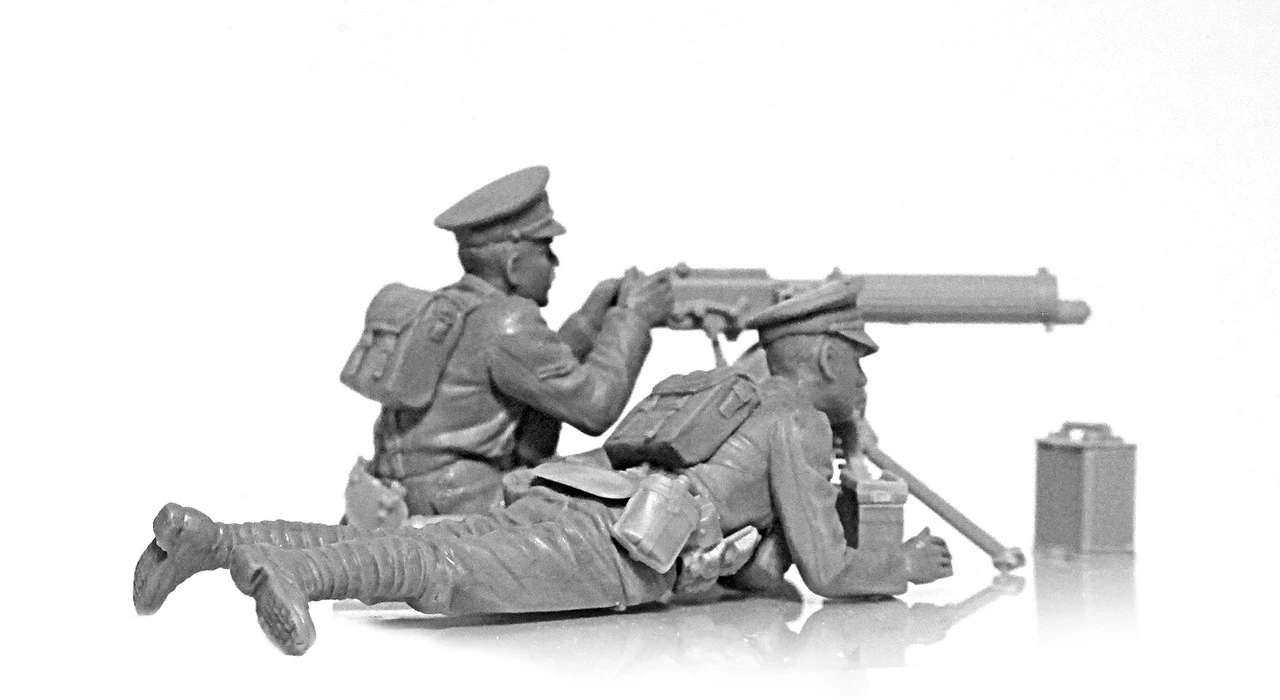 ICM 1/35 WWI British Vickers MG & Crew Model Kit 4 ICM 1/35 WWI British Vickers MG & Crew Model Kit - Image 4