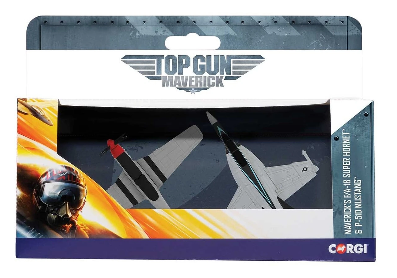 Corgi Maverick’s F A 18 Hornet And P 51D Mustang Diecast Model 3 Corgi Maverick’s F A 18 Hornet And P 51D Mustang Diecast Model - Image 3
