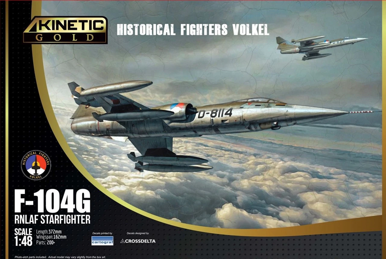 Kinetic 1/48 F-104G RNLAF Starfighter Model Kit 1 Kinetic 1/48 F-104G RNLAF Starfighter Model Kit