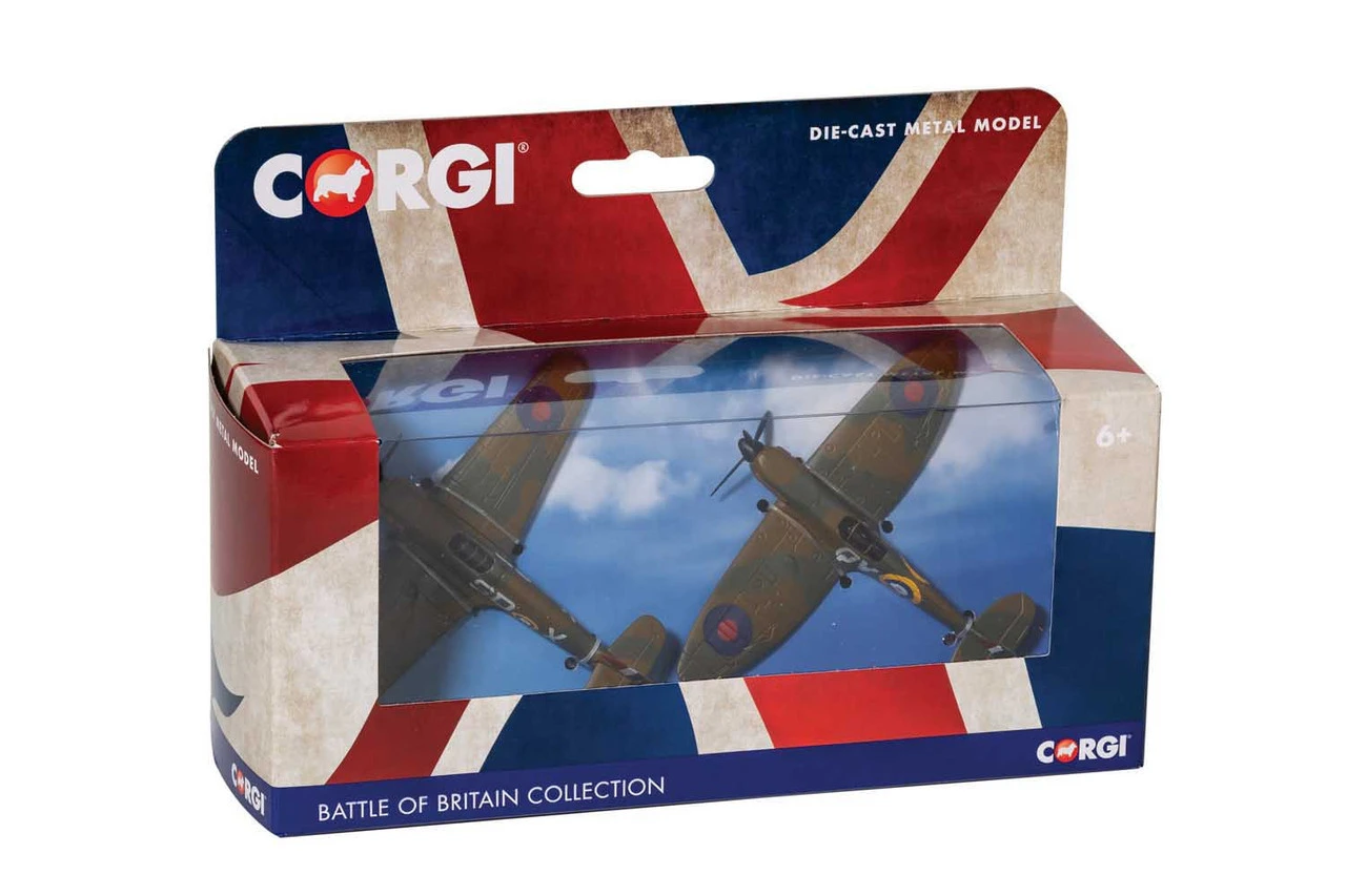 Corgi Battle Of Britain Collection Spitfire And Hurricane Diecast Model 1 Corgi Battle Of Britain Collection Spitfire And Hurricane Diecast Model