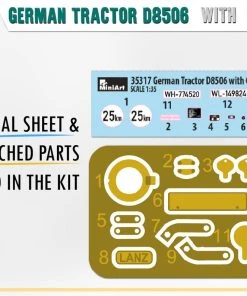 MiniArt 1/35 German Tractor D8506 With Trailer Model Kit -Games Workshop shop 311772 57096.1676903863