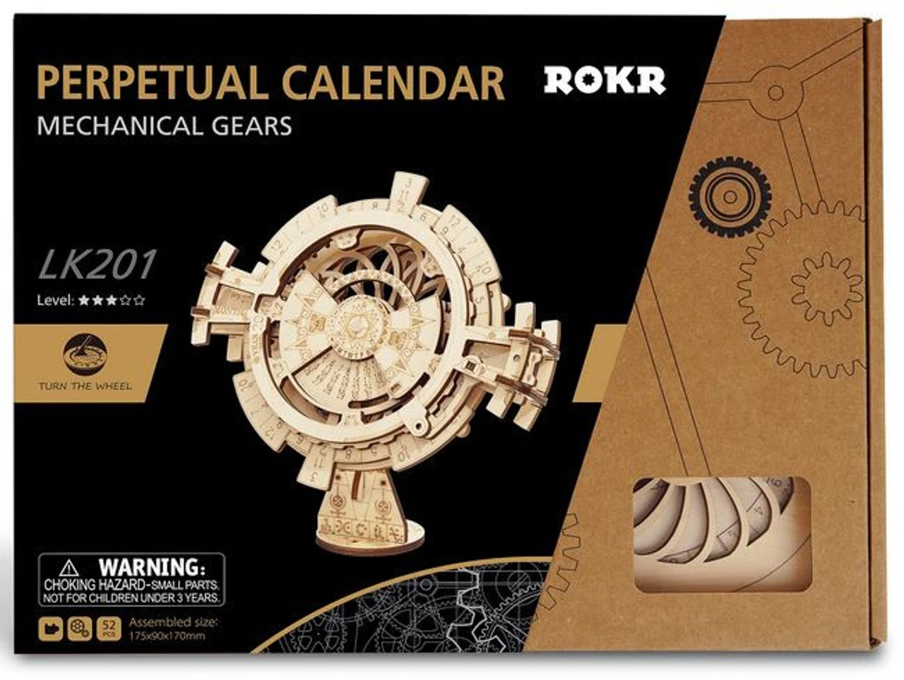 Rokr Perpetual Calendar 3D Wooden Kit 1 Rokr Perpetual Calendar 3D Wooden Kit