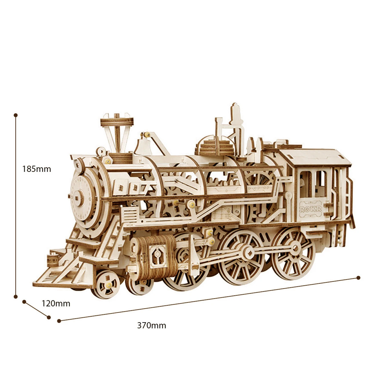 Rokr Locomotive 3D Wooden Kit 2 Rokr Locomotive 3D Wooden Kit - Image 2