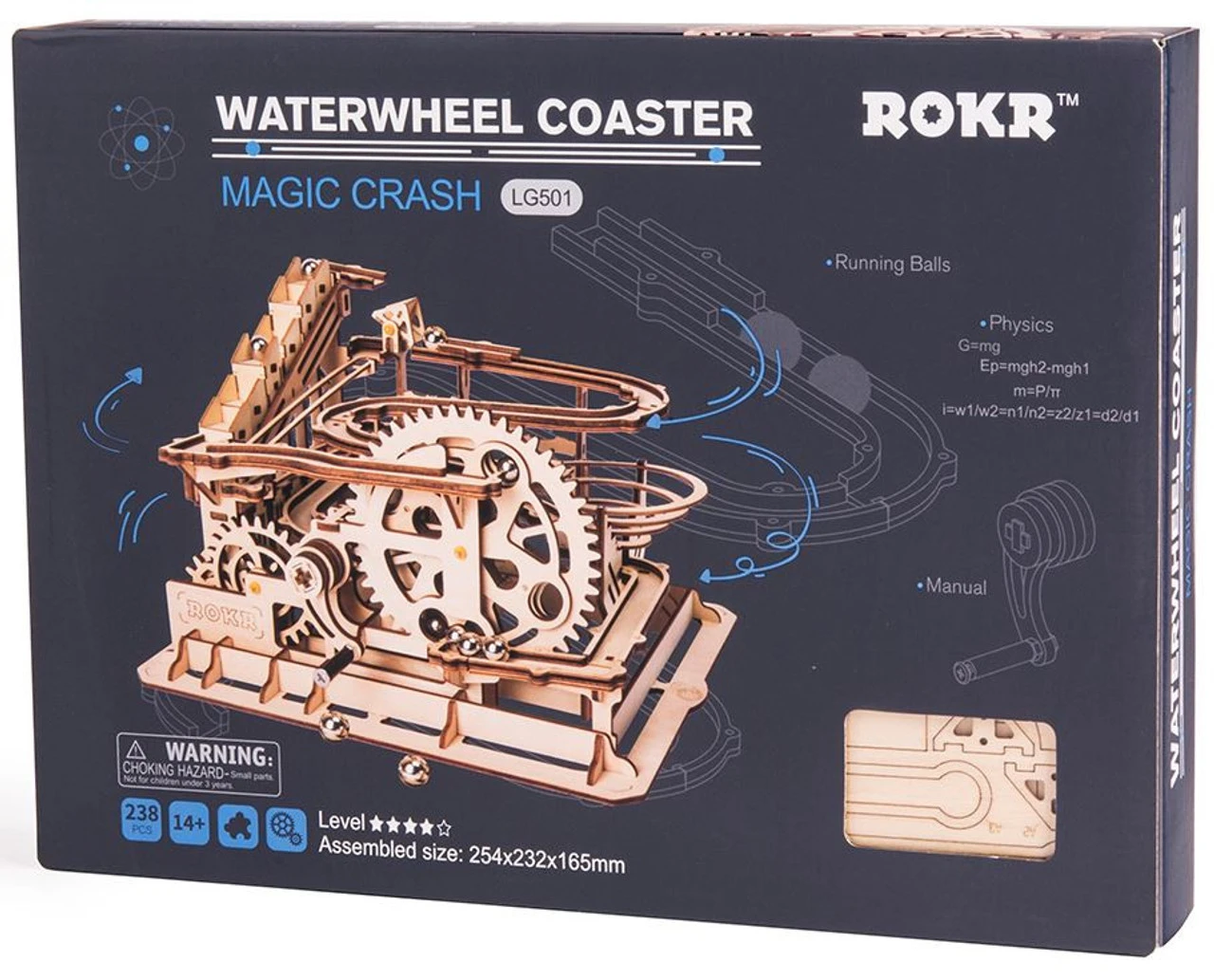 Rokr Marble Parkour 3D Wooden Kit 1 Rokr Marble Parkour 3D Wooden Kit