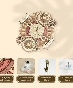 Rokr Zodiak Wall Clock 3D Wooden Kit -Games Workshop shop 311894 05538.1676906633
