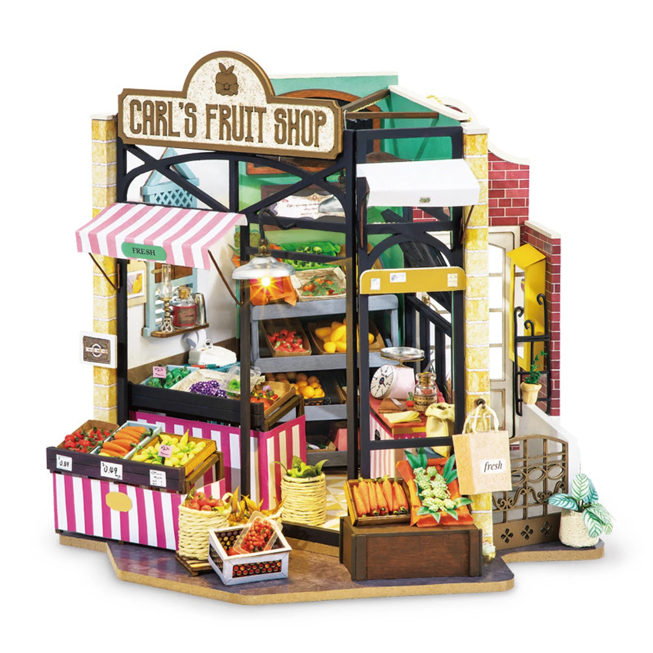 Rolife Carl’s Fruit Shop 3D Wooden Kit 1 Rolife Carl’s Fruit Shop 3D Wooden Kit