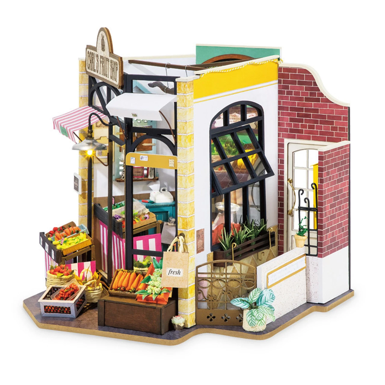 Rolife Carl’s Fruit Shop 3D Wooden Kit 2 Rolife Carl’s Fruit Shop 3D Wooden Kit - Image 2
