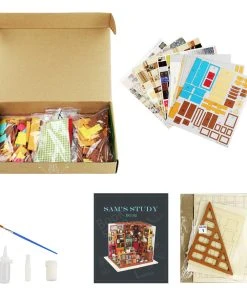 Rolife Sams Study 3D Wooden Kit -Games Workshop shop 311943 21833.1676905092