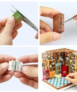 Rolife Sams Study 3D Wooden Kit -Games Workshop shop 311945 08663.1676905095