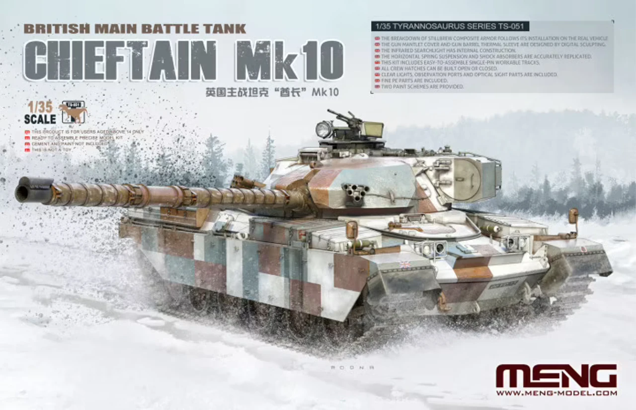 Meng Models 1/35 Chieftain Mk.10 MBT Model Kit 1 Meng Models 1/35 Chieftain Mk.10 MBT Model Kit