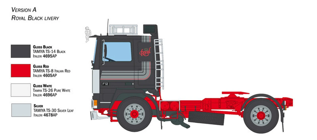 Italeri 1/24 Volvo F12 Intercooler Low Roof Model 5 Italeri 1/24 Volvo F12 Intercooler Low Roof Model - Image 5