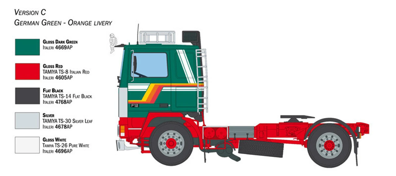 Italeri 1/24 Volvo F12 Intercooler Low Roof Model 9 Italeri 1/24 Volvo F12 Intercooler Low Roof Model - Image 9