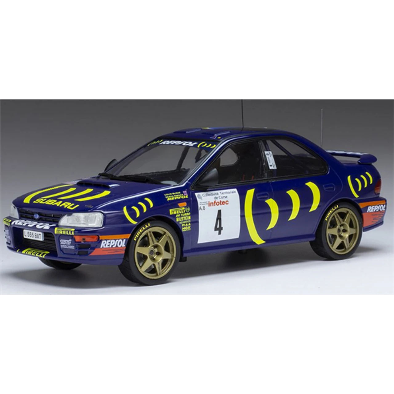 IXO 1/18 Subaru Impreza 555 #4 Corsica Rally Mcrae 1995 1 IXO 1/18 Subaru Impreza 555 #4 Corsica Rally Mcrae 1995